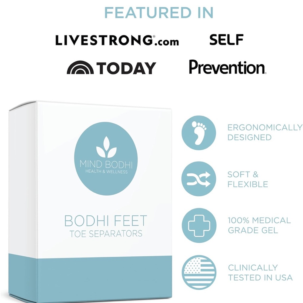 Mind Bodhi Toe Separators Correcting Bunions and Restoring Toes Clear | Spacers